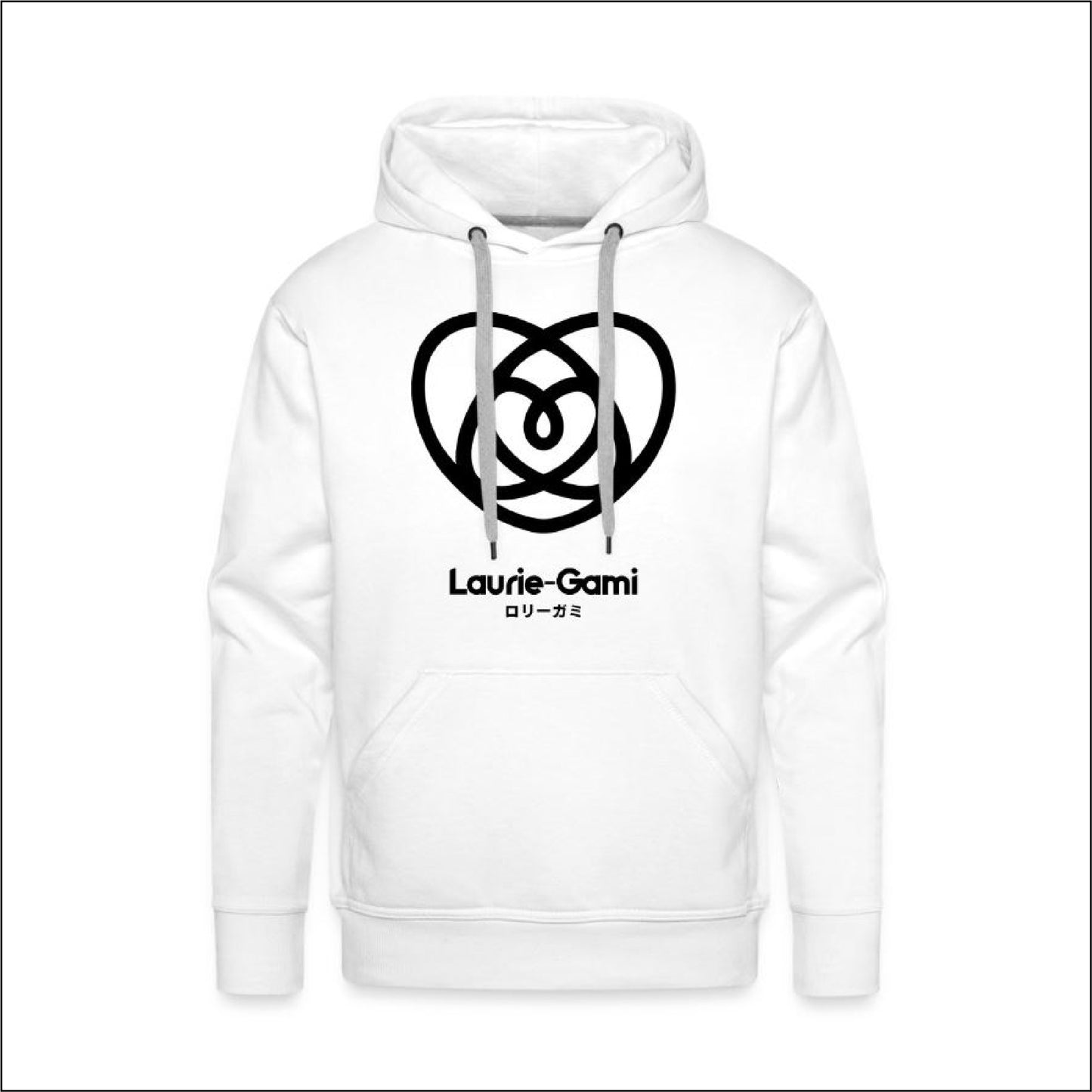 Sweat-Shirt Blanc à Manches longues - Logo Laurie-Gami