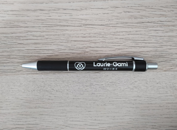 Stylo Noir ( encre noire ) - Logo Laurie Gami