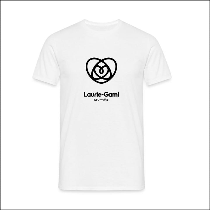 White Short Sleeve T-Shirt - Laurie-Gami Logo